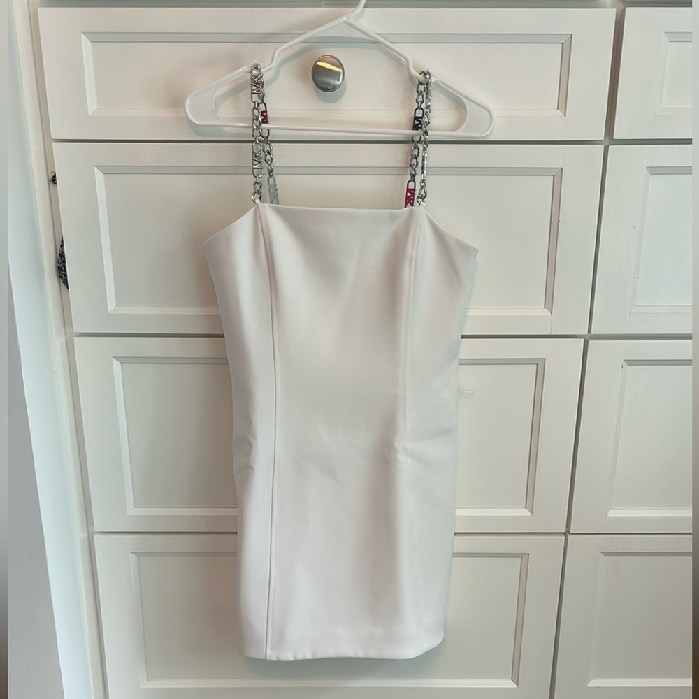 Michael Kors White Bustier Mini Dress